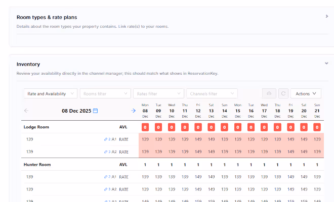 ReservationKey channel manager sync overview