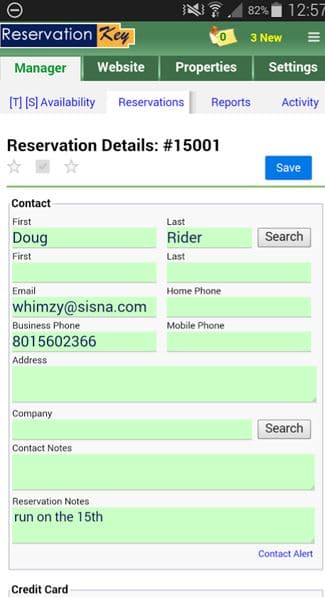 New Responsive Design for Reservation Details - ReservationKey