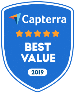 Capterra best value badge